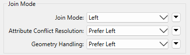 FeatureJoiner Join Mode Parameter, all set to Left